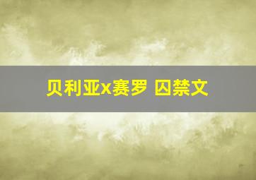 贝利亚x赛罗 囚禁文